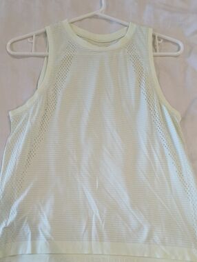 lululemon athletica Highlighter Yellow Perforated Athletic Tank